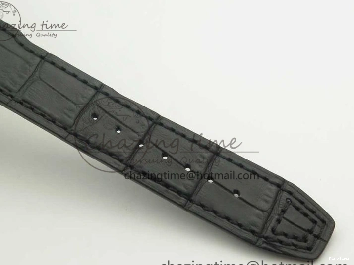 MIROTIME 0126 Pilot Chrono 377725 SS ZF 1:1 Best Edition White Dial on Black Leather Strap A Soft 7183